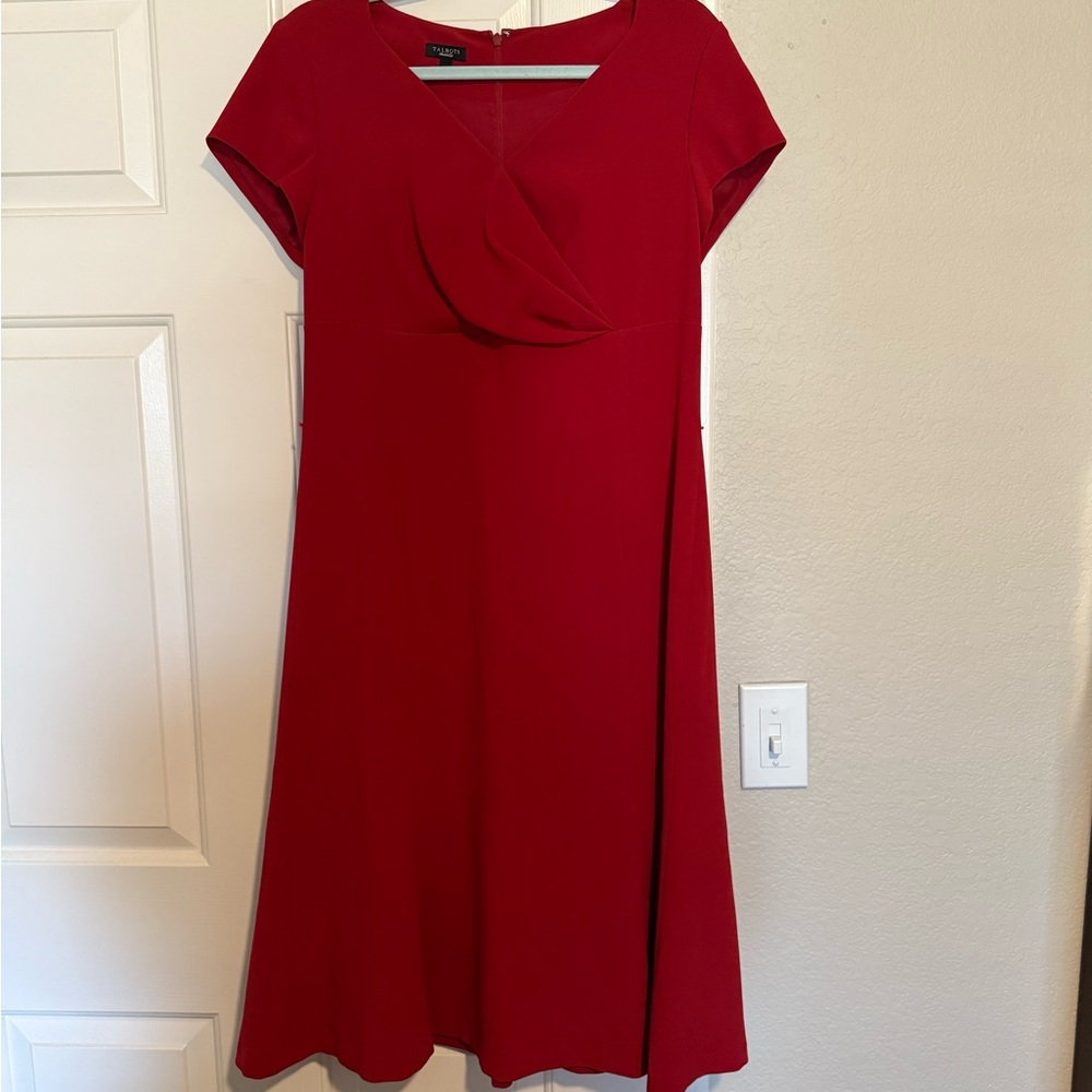 Talbots, Red Dress with belt, size 12